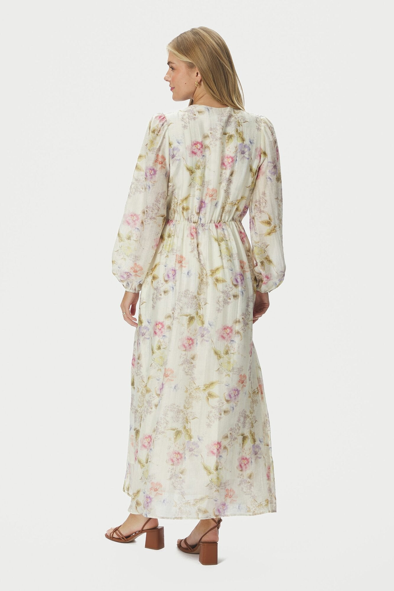 Silfi Vintage Flower kjole - Off White